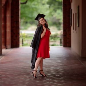 2022 Black Graduation Cap, Gown, & Tassel